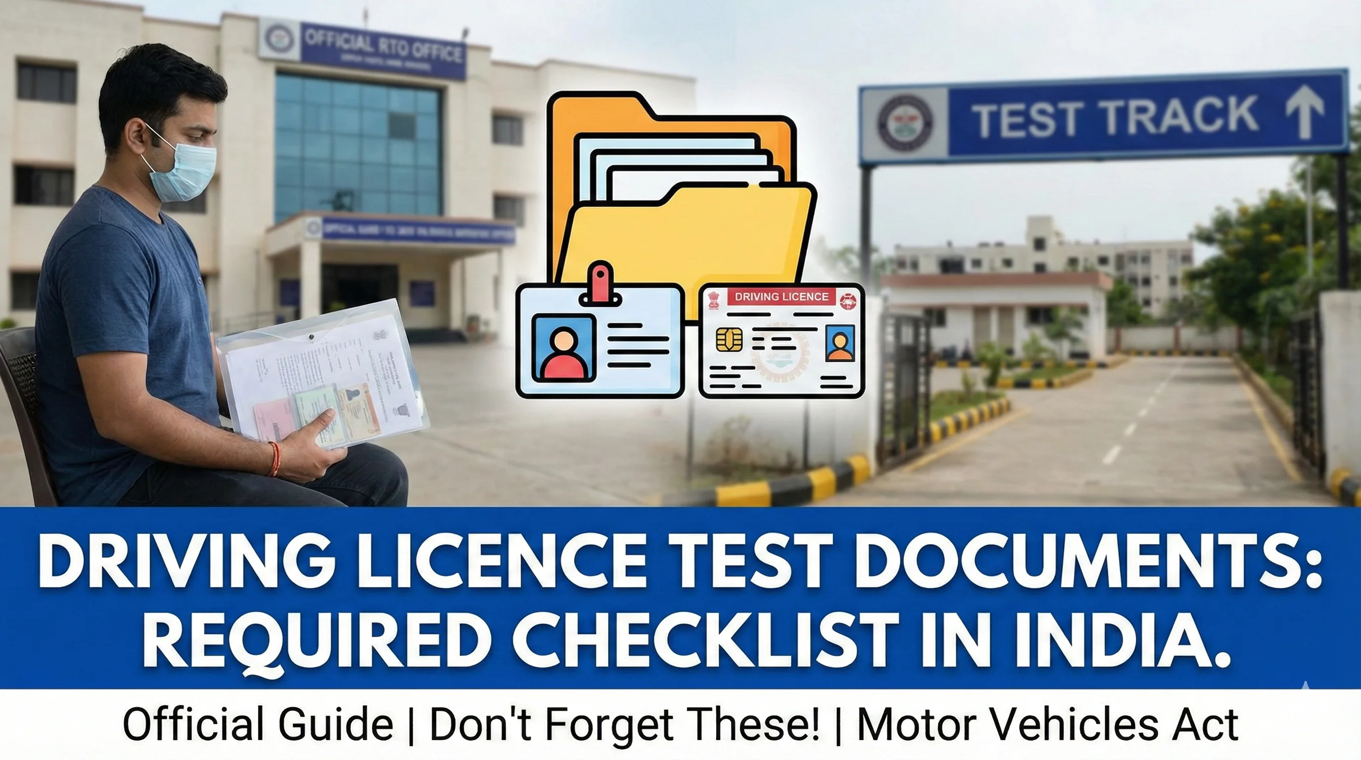 Documents required for driving licence test and application