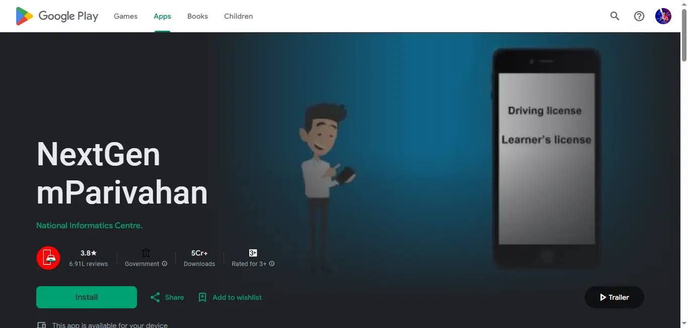 NextGen mParivahan app for transport digital services