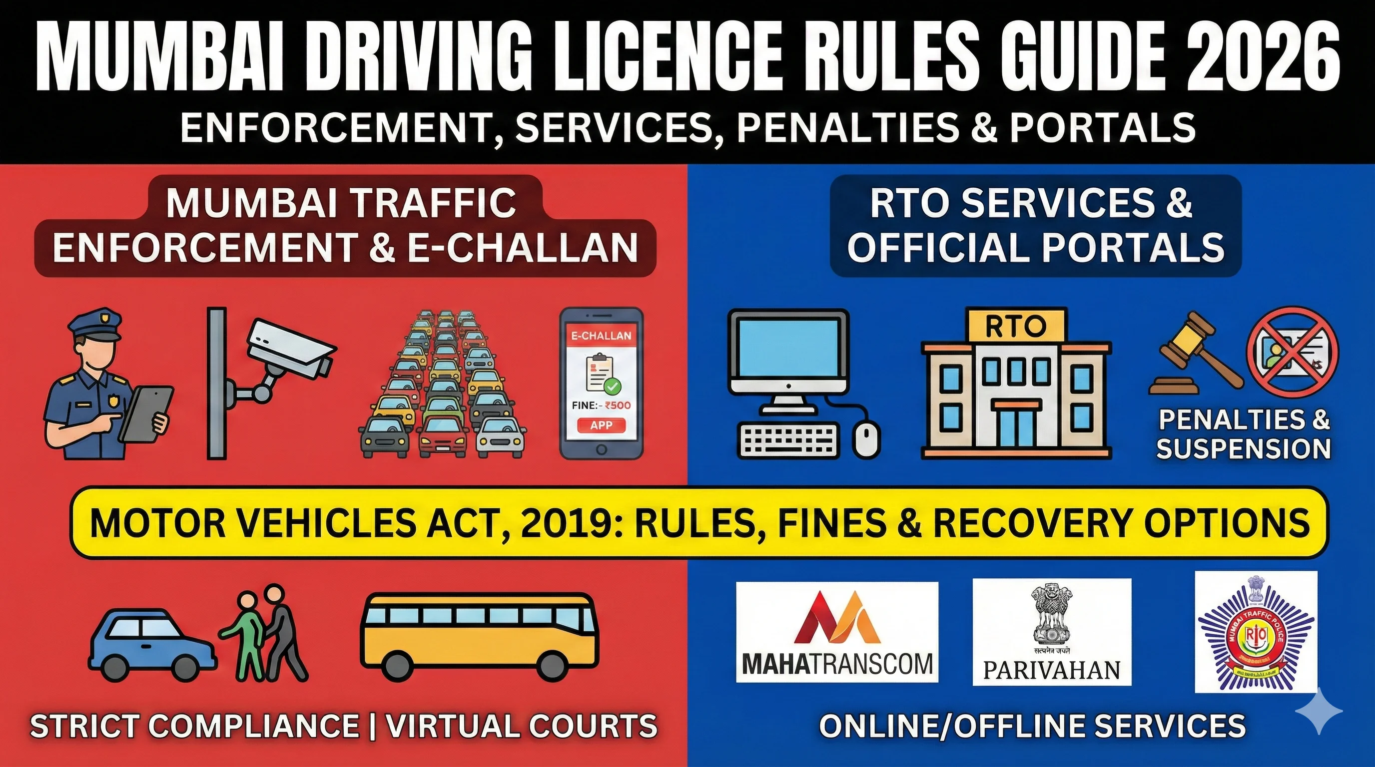 Mumbai RTO Driving Licence Rules, Services & DL Status (2026)